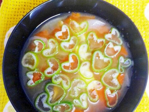 ♪ハートねぎのお味噌汁♪